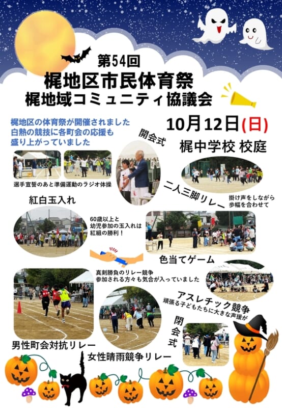 梶地域コミュニティ協議会　第54回梶地区市民体育祭